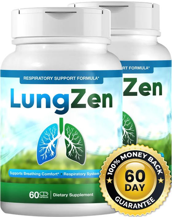 LungZen two-bottle package, 60 capsules each